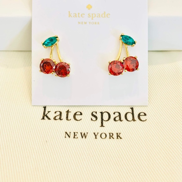 kate spade Jewelry - Kate Spade Ma Cherie Cherry Earrings